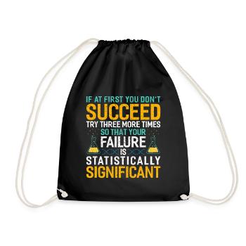 Chemistry - Drawstring Bag - black - Front