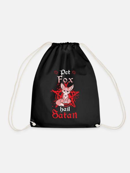 Pet Fox Hail Satan - Turnbeutel - Schwarz