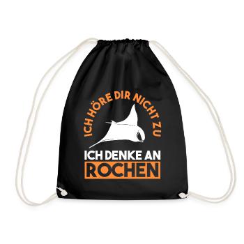 Rochen - Turnbeutel - Schwarz - Vorne