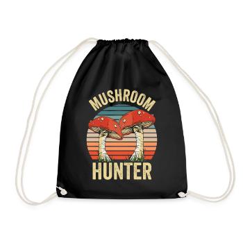 Mushroom Hunters Mushroom Hunters Mushroom Pickers Mushroom Pickers - Drawstring Bag - black - Front