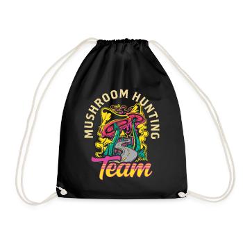 Équipe Chasse aux champignons Cueillette de champignons Cueillette de champignons Cueillette de champignons Champignons - Sac de sport léger - noir - Devant