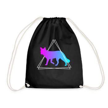 Fox Forest Animals Animal Lovers Cadeau rétro - Sac de sport léger - noir - Devant