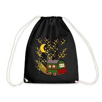 Starry Sky Travel Construction Remorque Escargot Camping - Sac de sport léger - noir - Devant