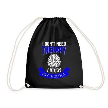 Étudiant en psychologie disant T Shirt - Sac de sport léger - noir - Devant