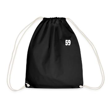cincuenta y nueve 59 - Drawstring Bag - black - Front