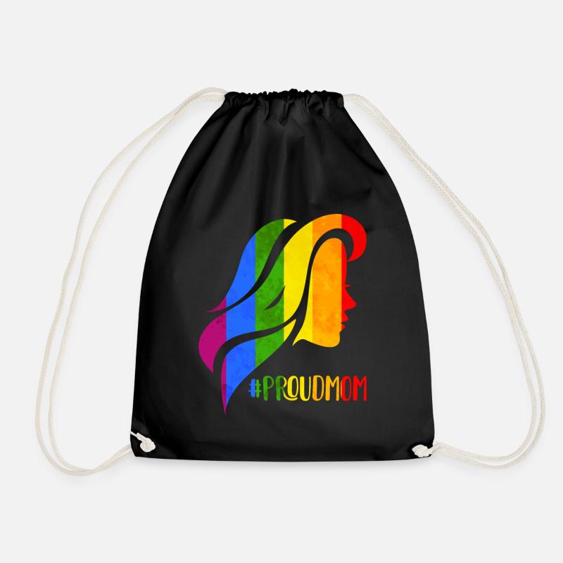 Stolze Mama LGBTQ - Turnbeutel - Schwarz
