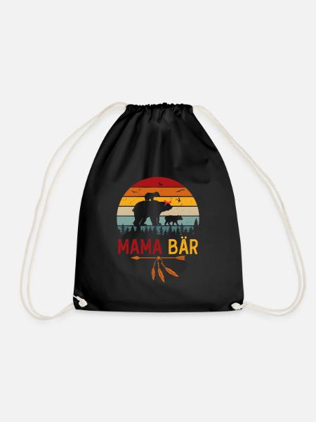 MamaBär - Turnbeutel - Schwarz