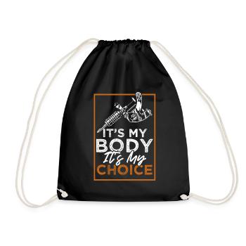 Tattoo Ink Tattooing - Drawstring Bag - black - Front