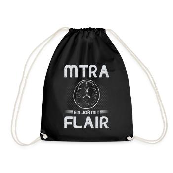 MTRA Medizinisch-Technischer Radiologie Mta - Turnbeutel - Schwarz - Vorne