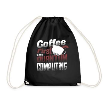 Quantum Computer Science - Drawstring Bag - black - Front