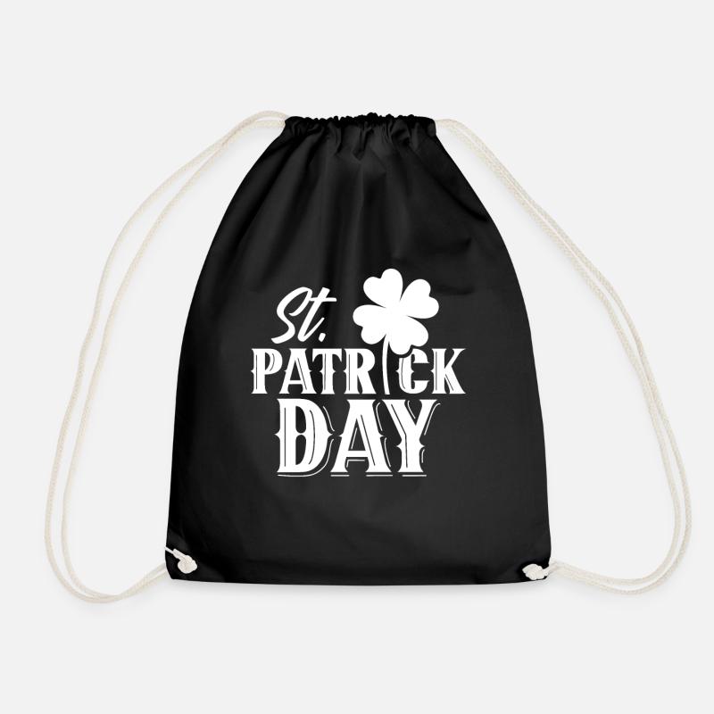 St Patrick's Day St. Patricks Day Irland Irisch - Turnbeutel - Schwarz