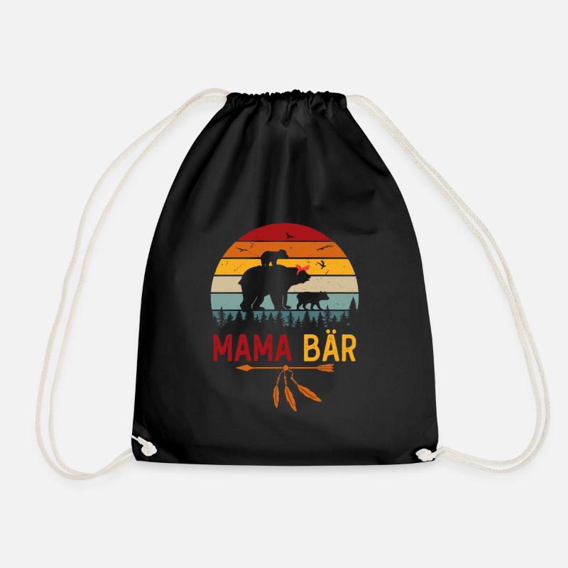 MamaBär - Turnbeutel - Schwarz