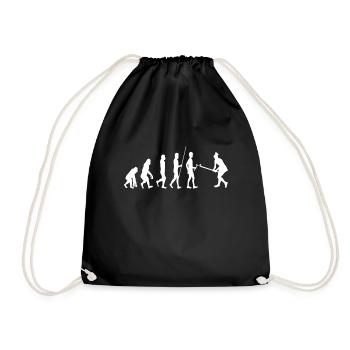 Field Hockey Evolution - Drawstring Bag - black - Front
