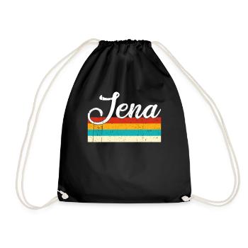Jena Retro Vintage - Drawstring Bag - black - Front