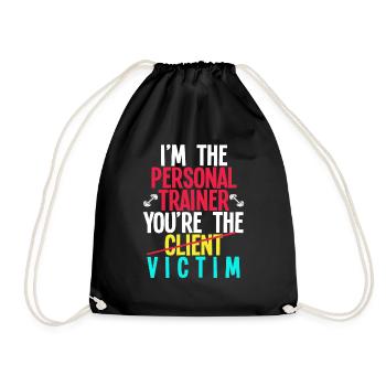 Personal Trainer - Drawstring Bag - black - Front