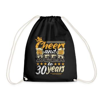 30 anniversaire homme - Sac de sport léger - noir - Devant