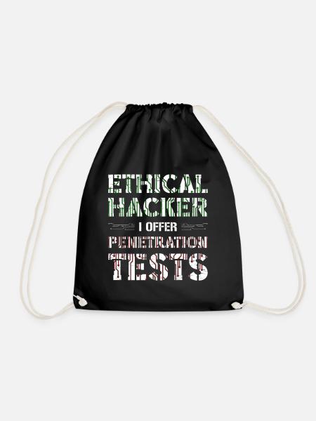 Computer Security Hacker Webentwickler - Turnbeutel - Schwarz