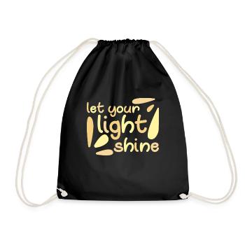 Let Your Light Shine Christian Religious - Sac de sport léger - noir - Devant