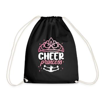 Cheer Cheerleading Cheer Princess - Drawstring Bag - black - Front