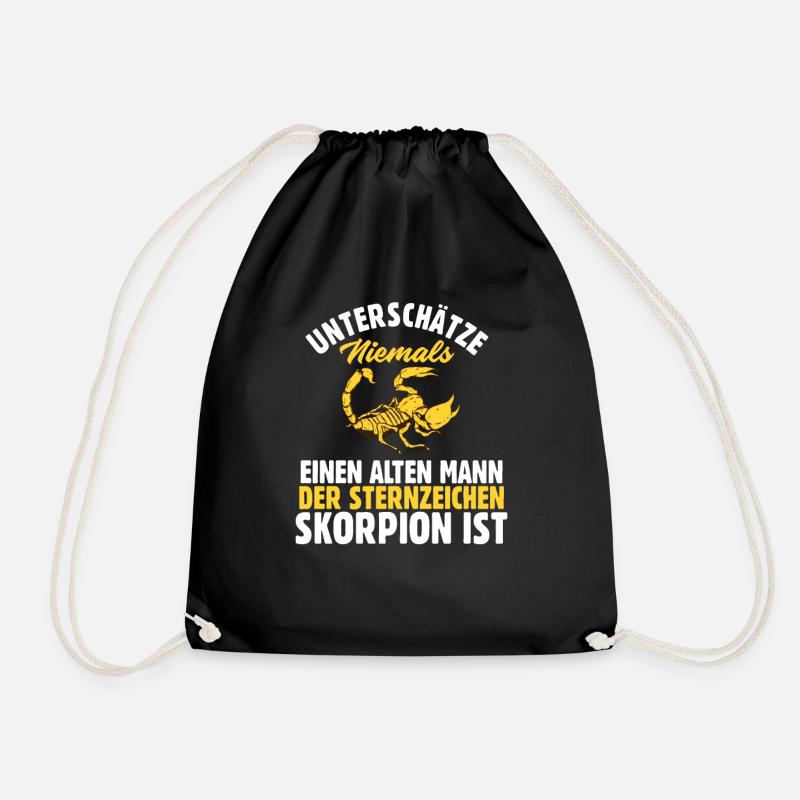 Sternzeichen Skorpion - Turnbeutel - Schwarz