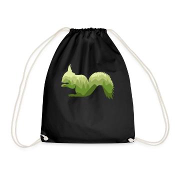 Squirrel Forest Nature Landscape Gift - Sac de sport léger - noir - Devant