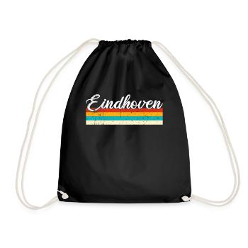 Eindhoven Retro Vintage - Drawstring Bag - black - Front