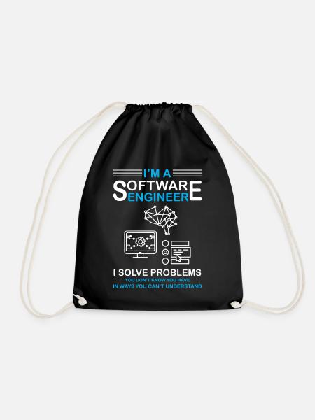 I'm a Software Engineer Software Developer - Turnbeutel - Schwarz