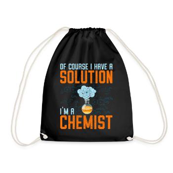 Chemistry - Drawstring Bag - black - Front