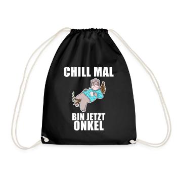 Neffe Onkel Geschenk - Turnbeutel - Schwarz - Vorne