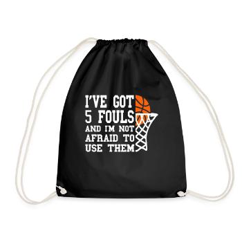 Basketballer Basketball Basketballmanschaft - Turnbeutel - Schwarz - Vorne