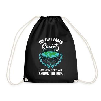 Members around the disc - Drawstring Bag - black - Front