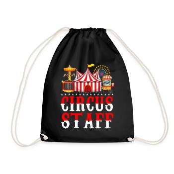 Circus Circus Tente Clown Cadeau - Sac de sport léger - noir - Devant