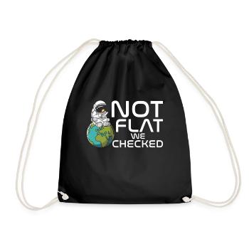 Pas plat – nous avons vérifié - Sac de sport léger - noir - Devant