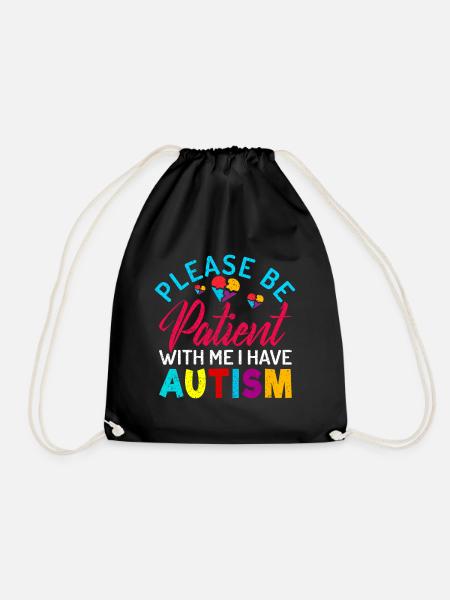 Autisme - Sac de sport léger - noir