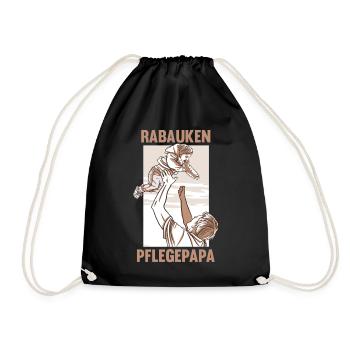 Pflegepapa - Turnbeutel - Schwarz - Vorne