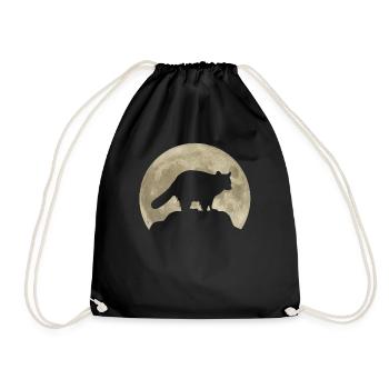 Raton laveur Lune Forêt Animaux Animal Lover Cadeau - Sac de sport léger - noir - Devant