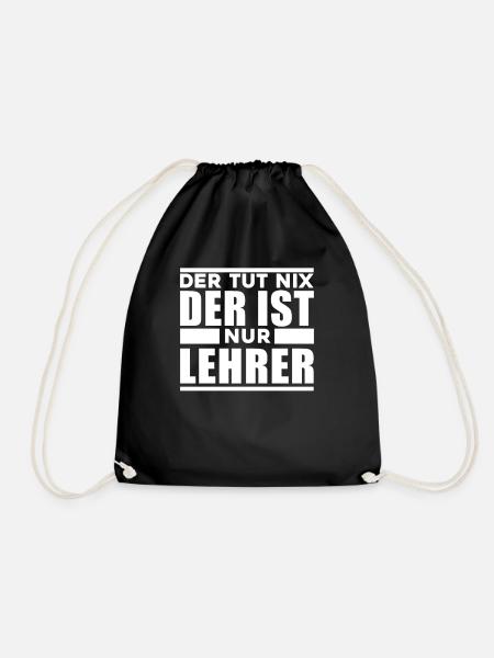 Lehrer - Turnbeutel - Schwarz