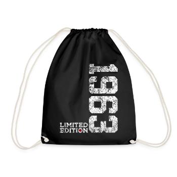 63RD BIRTHDAY 63 YEARS LIMITED EDITION 1963 - Drawstring Bag - black - Front