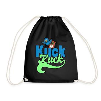 Kuck Kuck für einen Schwarzwälder und Urlauber - Turnbeutel - Schwarz - Vorne