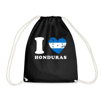 J’adore le Honduras - Sac de sport léger - noir - Devant