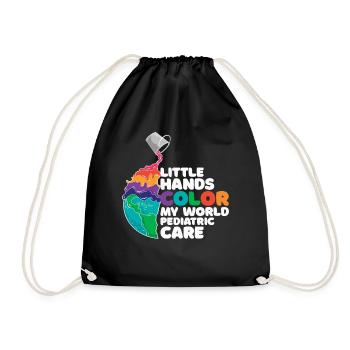 Pediatric Care Pediatric Nurse - Drawstring Bag - black - Front