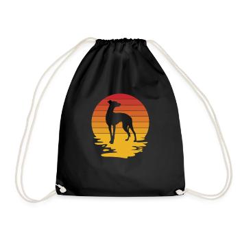 Greyhound Greyhound Gift - Drawstring Bag - black - Front