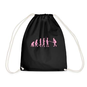Field Hockey Evolution - Drawstring Bag - black - Front