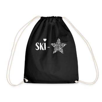 Skieur Ski Ski Professionnel Ski Apres-Ski - Sac de sport léger - noir - Devant