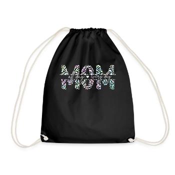 Maman maman toute la journée tous les jours Maman Fête des mères - Sac de sport léger - noir - Devant