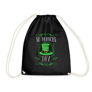 St Patricks Day St. Patricks Day Irland Irisch - Turnbeutel - Schwarz - Vorne