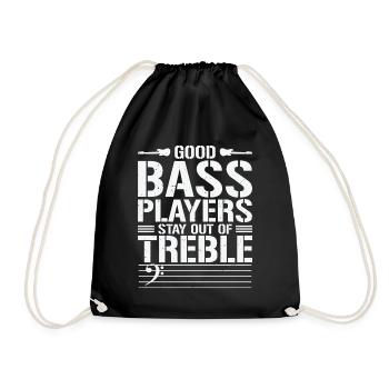 Bons bassistes Instrument Bass Player Musique - Sac de sport léger - noir - Devant