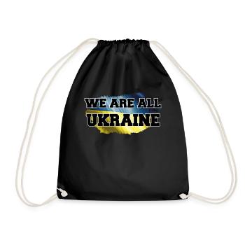 Ukraine We are all Ukraine - Turnbeutel - Schwarz - Vorne