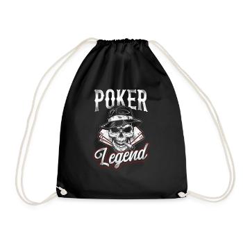 Poker Vintage Poker Legend - Drawstring Bag - black - Front