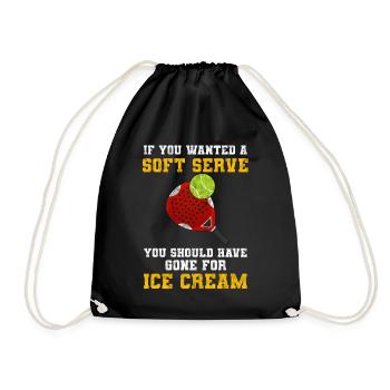 Padel Paddle Tennis Sport Glace Je Cadeau - Sac de sport léger - noir - Devant